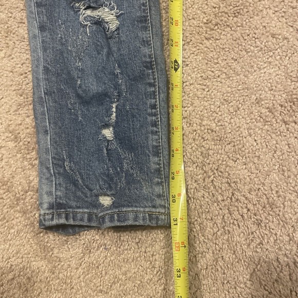 Embellish NYC Distressed Multi Fade Blue Denim Jeans Mens Size 36 - Picture 4 of 7